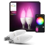 Philips Ampoule LED connectée Hue White & Color Ambiance flamme E14 5,5W Bluetooth pack de 2