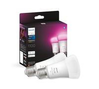 Philips Hue White & Color Ambiance, ampoule LED connectée E27,Equivalent 75W, 1100 lumen, Compatible Bluetooth, Pack de 2, fonctionne avec Alexa, Google Assistant, Apple Homekit, Ancienne génération