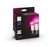 Ampoule LED connectée Philips Hue White & Color Ambiance E27 pack de 2 800 lm Blanc