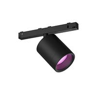 Philips Hue White & Color Ambiance, Éclairage Perifo, 1 Spot + Rail, Noir | Spot Orientable, 490lm, 2700K, 5.3W, LED Blanc & Couleurs, Contrôle Vocal & App, Alexa Google & HomeKit, Bluetooth, Matter