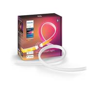 Philips Hue White&Color Ambiance, Extension Ruban LED Connecté Gradient, 1m | Extension Bande LED RGBW Gradient, Dégradé de couleurs uniforme, Adhésive, 11.5W, Contrôle vocal & via App, Bluetooth, Zigbee