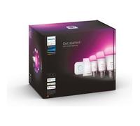 PHILIPS Hue White & Color Ambiance - Kit de démarrage E27 x3 et télécommande Hue