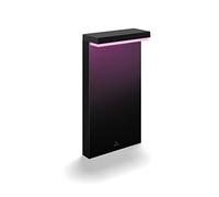 Philips Hue White & Color Ambiance, Lampadaire Extérieur Nyro, 13.5W, Noir | 1020lm, IP44, Borne d'éclairage extérieure, LED RGBW Blanc & Couleurs, Contrôle Vocal et via App, Alexa, Google & Apple Home