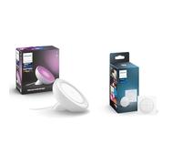 Philips Hue White & Color Ambiance, lampe Bloom, 4ème génération - Blanc, 7W, compatible Bluetooth & bouton télécommande Tap Dial Switch, blanc, permet le contrôle de plusieurs pièces