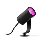 Philips Hue Spot extérieur Lily – Kit 1 spot Anthracite 8W, lampe connectée