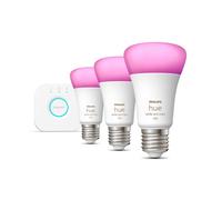 Philips Hue White & Color Ambiance Pack de 3 ampoules LED E27, 2000-6500 K, 11 W, 8719514291515, A60