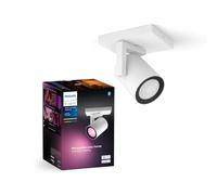 Philips Hue White & Color Ambiance, Plafonnier à 1 Spot LED Argenta, Blanc