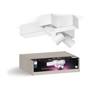 Philips Hue Plafonnier Centris 3 spots White & Color, dimmable, 16M couleurs, blanc
