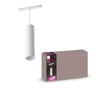 Philips Hue White &Color Ambiance, Plafonnier Perifo, 1 Suspension, Blanc | 490lm, 2700K, LED Blanc & Couleurs, Contrôle Vocal & App, Alexa Google & HomeKit, Bluetooth, Matter, Compatible rail Perifo
