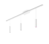 Philips Hue White &Color Ambiance, Plafonnier Perifo, 3 Suspensions, Blanc | Suspension à 490lm, 2700K, LED Blanc & Couleurs, Rails 0.5m & 1m, Contrôle Vocal & App, Alexa Google & HomeKit, Bluetooth