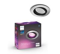 Philips Spot encastrable White & Color Ambiance Centura – rond aluminium GU10, à intensité variable