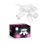 Philips Hue White & Color Ambiance Fugato Projecteur GU10 à 3 sources lumineuses, 8720169319516,