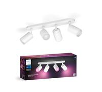 Philips Hue White & Color Ambiance Fugato Projecteur GU10 à 4 sources lumineuses, 8720169319578,