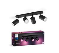 Philips Hue White & Color Ambiance Fugato Projecteur GU10 à 4 sources lumineuses, 8720169319394,