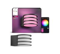 Philips Hue White&Color, Applique Extérieur Lucca +Ampoule, 1100lm, Noir