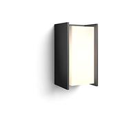 Philips Hue White&Color, Applique Extérieur Turaco, 1100lm, Anthracite | Borne lumineuse extérieure, IP44, Ampoule A60 incluse, 9.5W, 2700K, Contrôle vocal et via App, Compatible Matter & Zigbee