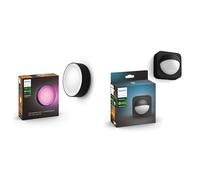 Philips Hue White et Color ambiance DAYLO, Applique murale extérieure, Noire Hue Outdoor Sensor, Détecteur de mouvement extérieur, sans fil, noir
