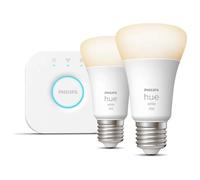 Philips Hue White Kit De Démarrage : 2 Ampoules Connectées E27 (1100) Blanc