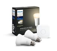 Ampoules connectées Kit de démarrage ampoule connectée White 9.5 Watt E27 x2 + Bridge