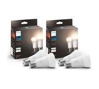 Philips Hue Pack 4 Ampoules connectées E27 75W 1100 lm Bluetooth Alexa HomeKit ancienne génération
