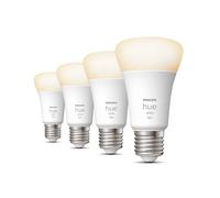 Philips Hue White Pack de 4 ampoules LED E27, 2700 K, 9 W, 8719514319141, A60