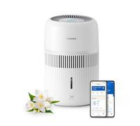 Philips Humidificateur d'air Série 4000 - Humidificateur Intelligent et Hygiénique, jusqu’à 41 m², Ultra-silencieux 6 dB, Capteur d’humidité, débit de 275 ml/h, Réservoir 3,5L, Blanc (HU4209/00)