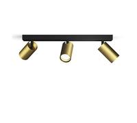Philips Idris 3-head spot, lampe GU10 non incluse, laiton, IP44, résistant à l'eau