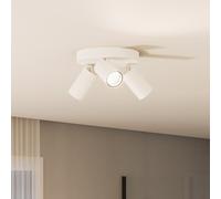 Philips Idris Projecteur, GU10, 3 sources lumineuses, cache-piton rond, 8720169299153,