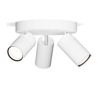 Philips Idris Projecteur, GU10, 3 sources lumineuses, cache-piton rond, 8720169299153,