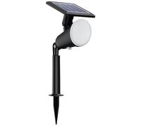 Philips Jivix, Spot solaire d'extérieur, 1,4 W, 2700 K, noir, IP44 résistant aux intempéries