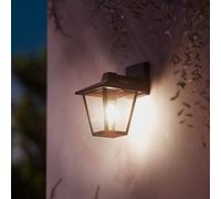 Philips Applique d'extérieur Kinno – Max 25 W, Douille E27, Noir