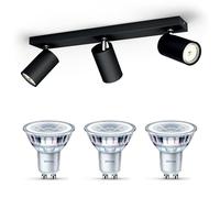 Philips Kosipo Spot en saillie (Noir) - 3 lumières - Non dimmable