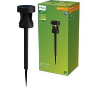 Philips - Lampadaire d'extérieur Avery, 1,8 W, éclairage de jardin, noir, plastique, IP44, pour jardin et terrasse, classe III