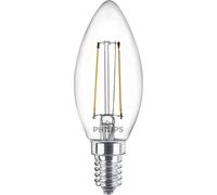 Philips LED 77753100 LED CEE E (A - G) E14 forme de flamme 2 W = 25 W blanc chaud (Ø x L) 3.5 cm x 9.7 cm 1 pc(s)