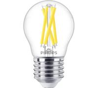 Philips LED 871951432463300 LED CEE D (A - G) E27 forme de goutte 5.9 W = 60 W blanc chaud (Ø x H) 45 mm x 78 mm à intensité variable (WarmGlow) 1 pc(s)