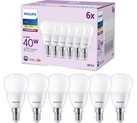 Philips LEDclassic Pack de 6 ampoules D45 E14, 2700 K, 4,9 W, 8719514459519, D45