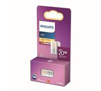 Philips LED ampoule standard, équivalent halogene 20W, culot G4, éclairage blanc chaud 2700K, 2 pack, ancienne génération
