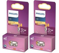 Philips LED ampoule standard, équivalent halogene 20W, culot G4, éclairage blanc chaud 2700K, 2 pack, nouvelle génération (Lot de 2)