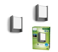 Philips LED Arbour UltraEfficient Applique murale 3.8W 2700K Anthracite HV, lot de deux
