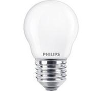 PHILIPS LED Classic 40W Sphérique E27 Blanc Chaud Dépolie Non Dimmable Lot de 2 Blanc chaud G