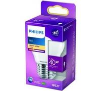 PHILIPS LED Classic 40W Sphérique E27 Blanc Chaud Dépolie Non Dimmable Neutre G