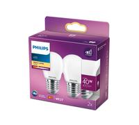 Philips Ampoule LED LEDclassic D45 E27 4,3 W 2700 K blanc chaud – Pack de 2