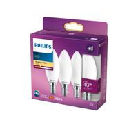 Philips LEDclassic Pack de 2 ampoules B35 E14, 2700 K, 4,3 W, 8719514272170, B35