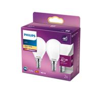 Philips LEDclassic Pack de 2 ampoules D45 E14, 2700 K, 4,3 W, 8718699777715, D45