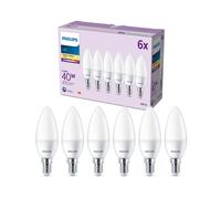 Philips LEDclassic Pack de 3 ampoules B35 E14, 2700 K, 4,9 W, 8719514460010, B35