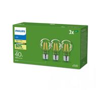 Philips LEDclassic Pack de 3 ampoules ultra performantes A60 E27, 2700 K, 2,3 W, 8720169283862, A60