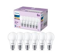 Philips LEDclassic Pack de 6 ampoules A60 E27, 2700 K, 4,9 W, 8719514459434, A60