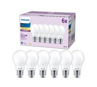 Philips LEDclassic Pack de 6 ampoules A60 E27, 2700 K, 7 W, 8719514451032, A60