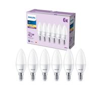 Philips LEDclassic Pack de 6 ampoules B35 E14, 2700 K, 4,9 W, 8719514459991, B35