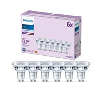 Philips LEDclassic Pack de 6 ampoules PAR16 GU10, 4000 K, 4,6 W, 8719514451551, PAR16